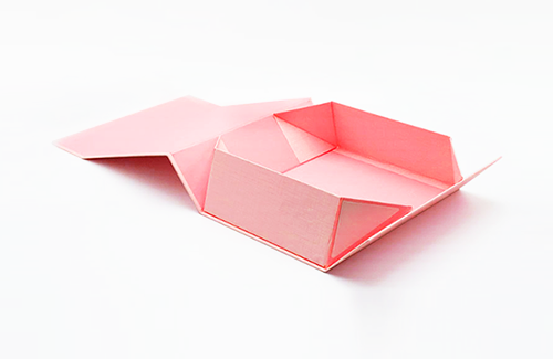 Printed foldable rigid box