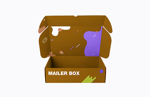 Printed cardboard mailer box