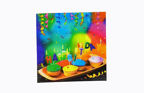 Custom printed birthday greeting cards