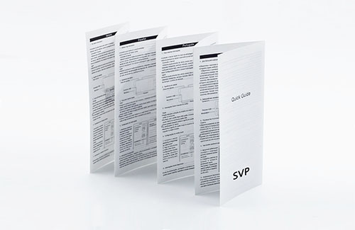Custom printed manual and instruction book