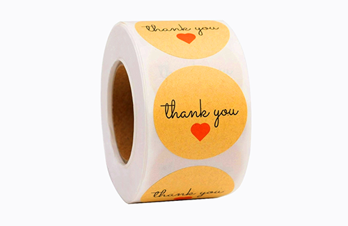 Custom self adhesive paper stickers